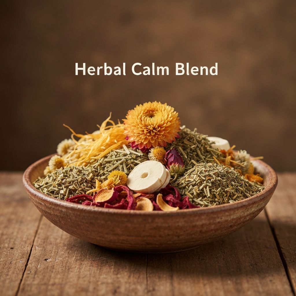 Herbal Calm Blend botanical ingredients